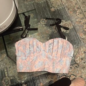 LPA crop bustier top